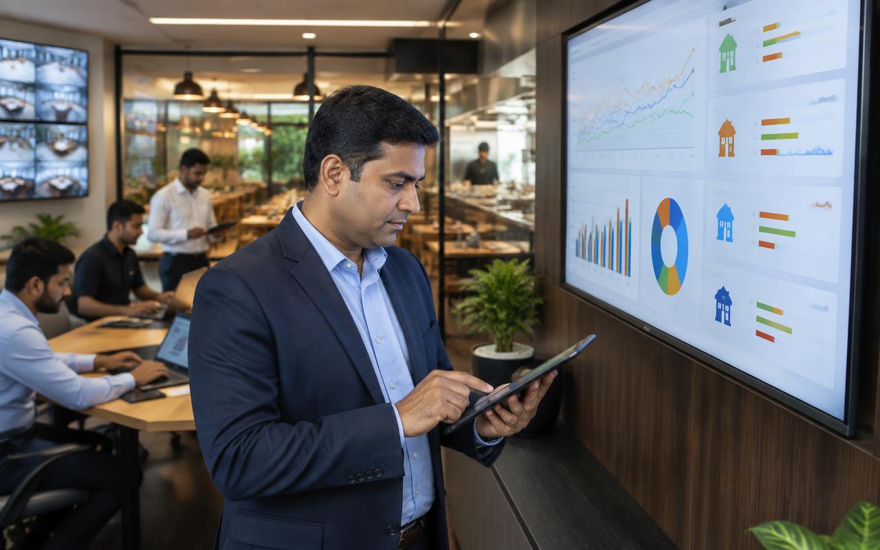 Restaurant team using connected Trionix POS operations