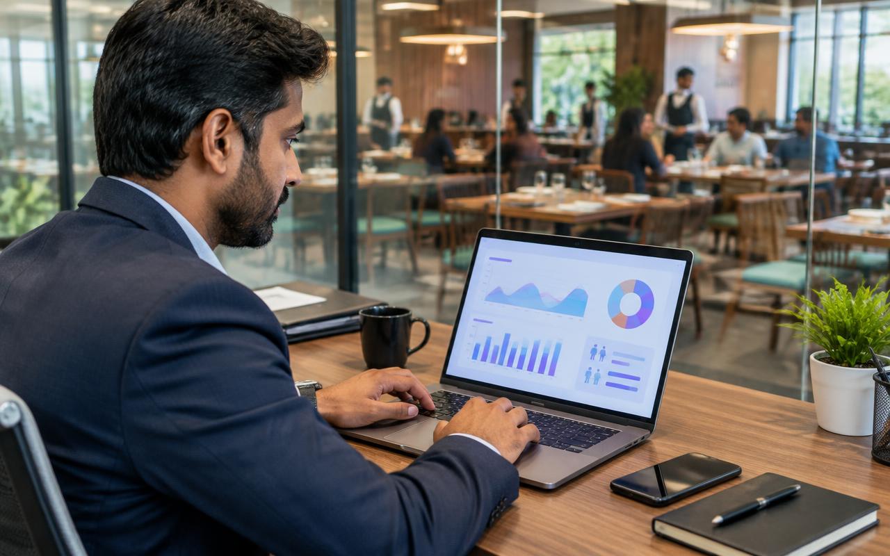 Restaurant team using connected Trionix POS operations